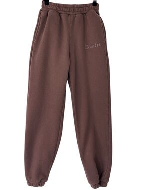 Cmfrt Signature Sweatpants Chocolate Brown Sz XS Lounge Casual Comfy